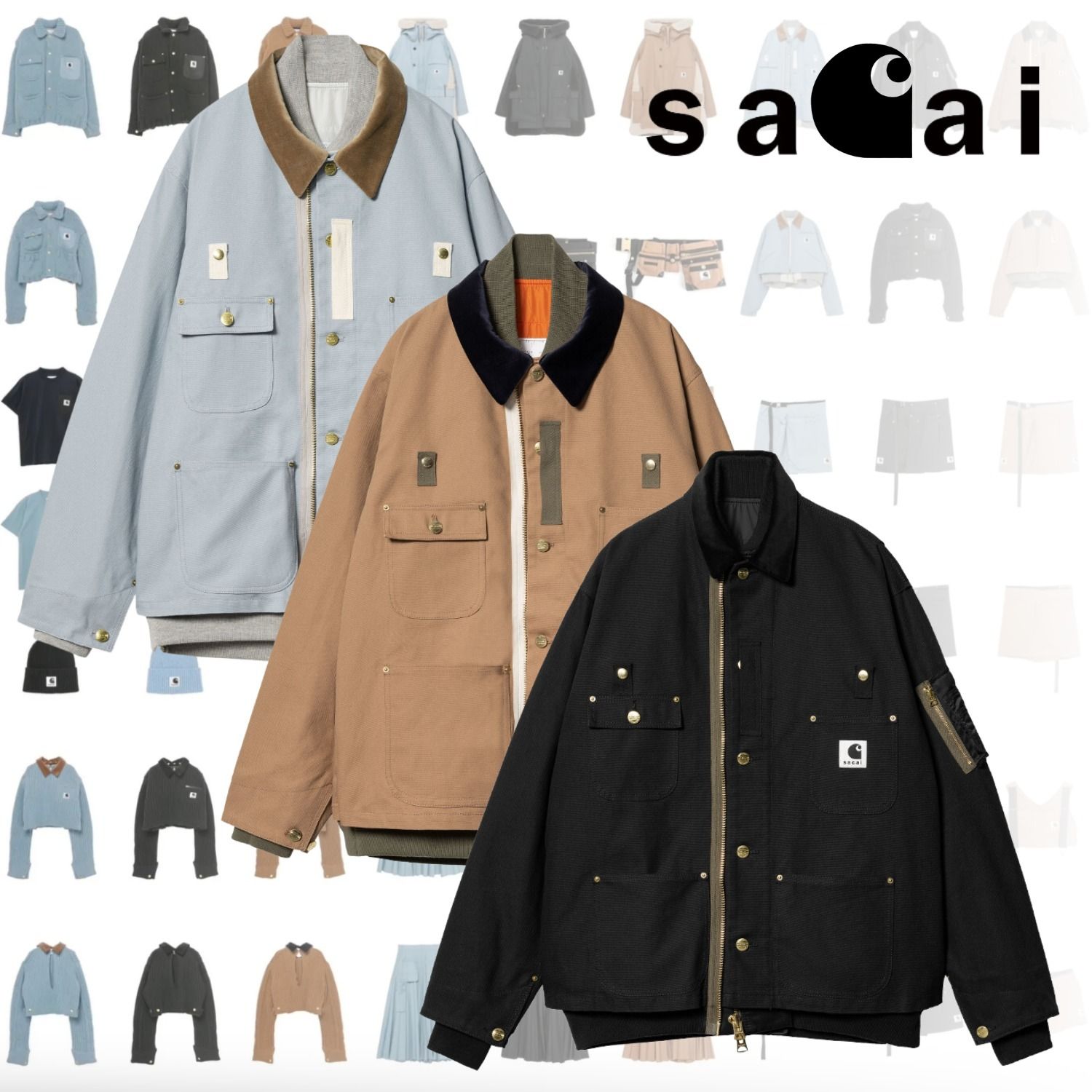 SACAI Carhartt WIP サカイ カーハート Detroit MA1 ジャケット (sacai