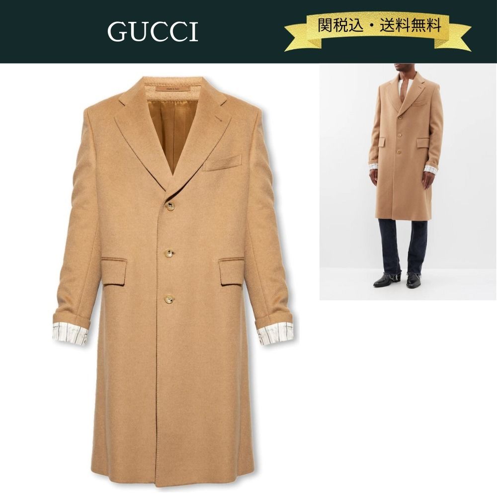 関税・送料込】Gucci23-24AW新作!入手困難!シティラベルコート (GUCCI