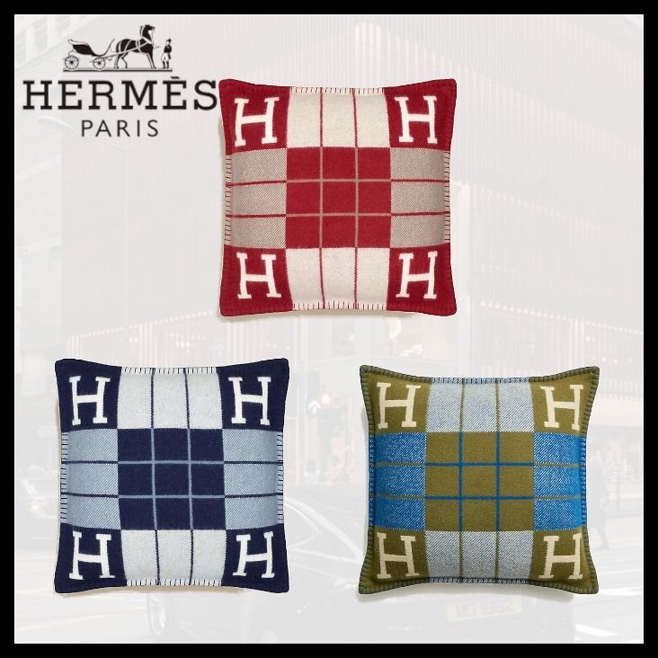 お部屋の高級感がUP！】☆エルメス☆クッション アヴァロンIII (HERMES