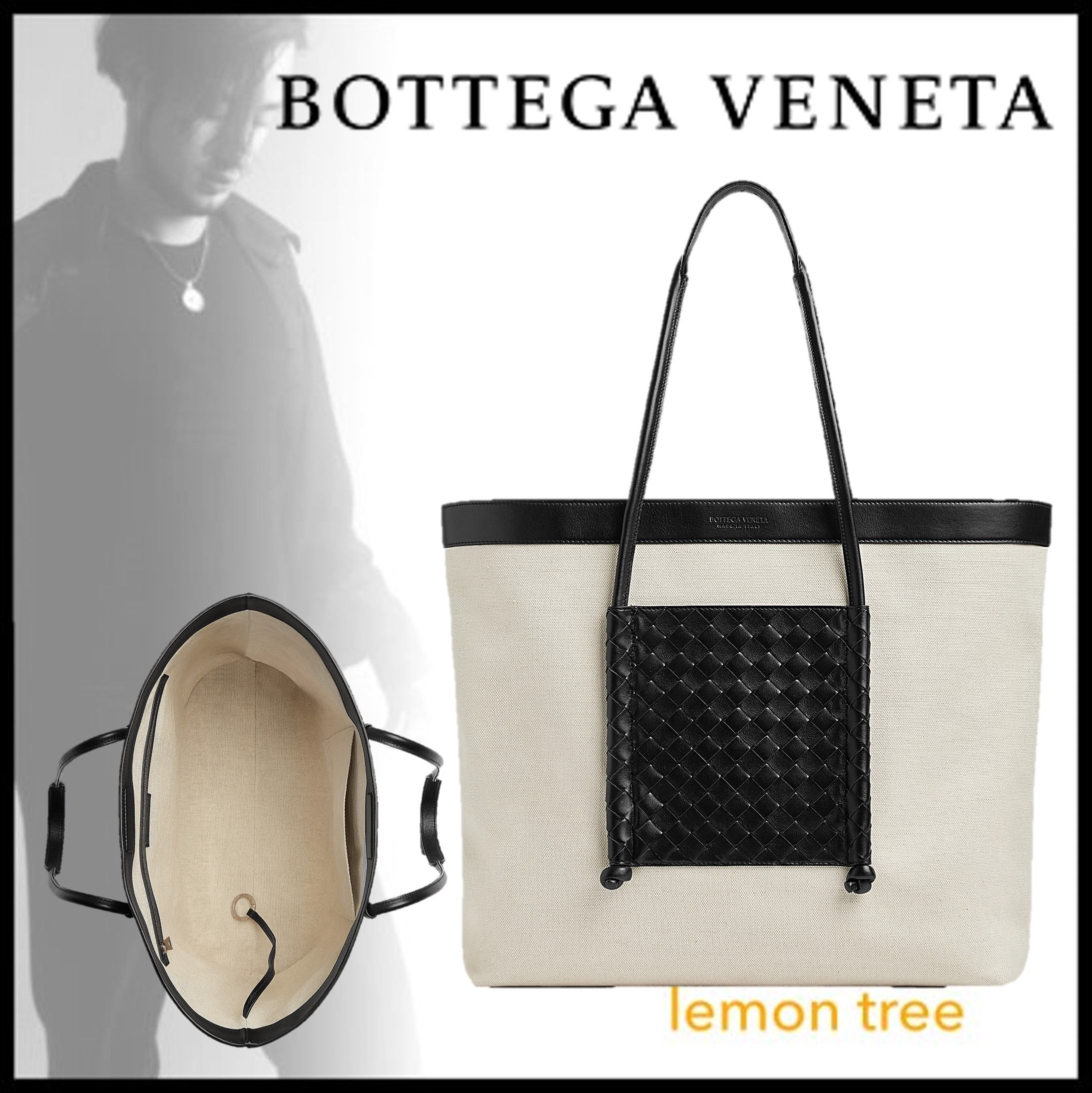 BOTTEGA VENETA】ポルテッロ トートバッグ キャンバス (BOTTEGA VENETA