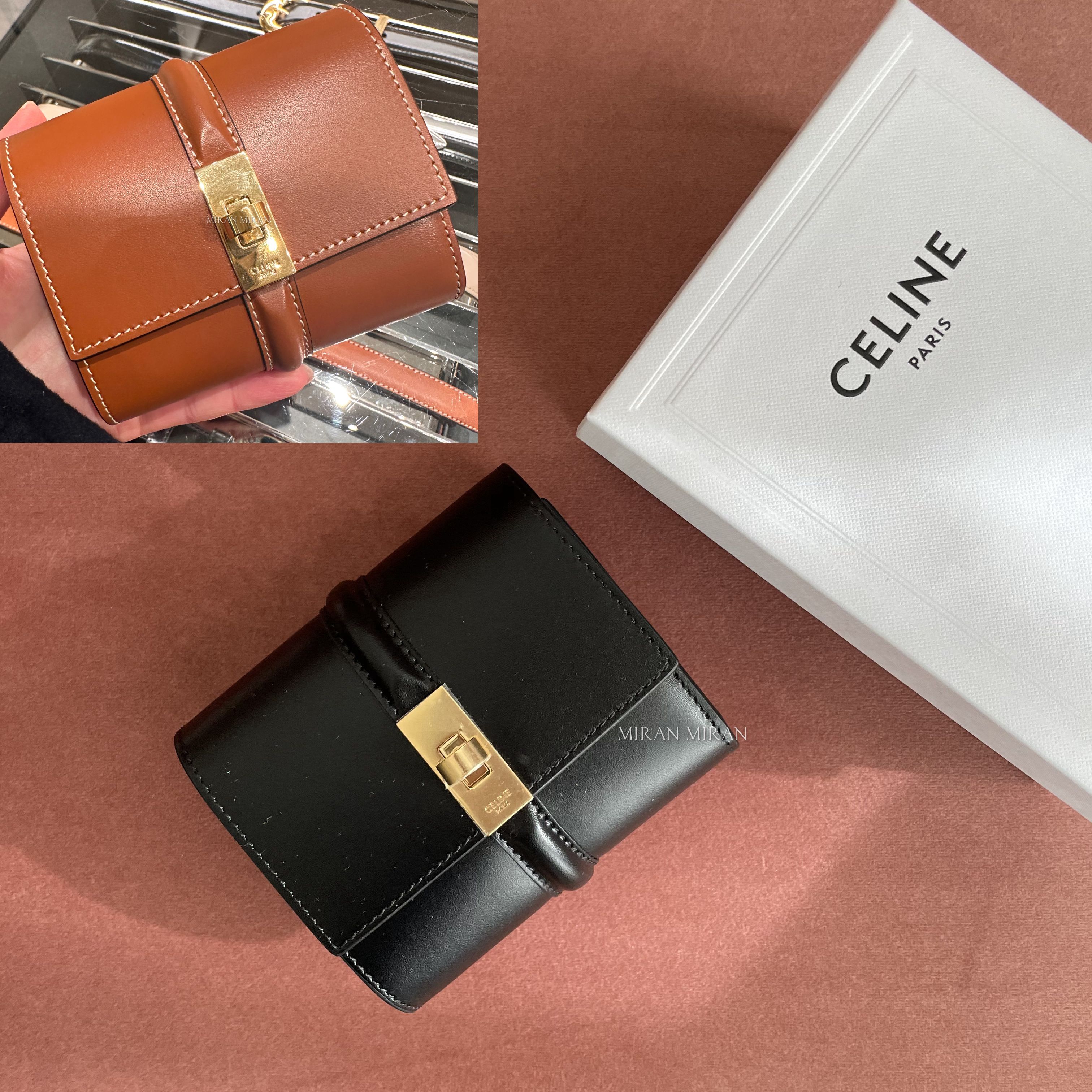 CELINE】スモール トリフォールドウォレット 16（セーズ）財布 (CELINE