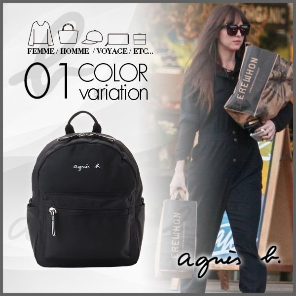 agnes b.】アニエスベー AC12 E BAG キッズ ロゴミニリュック (Agnes b