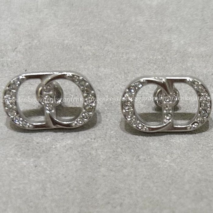 すぐ届く！DIOR CD ICON ピアス シルバー & クリスタル (Dior/ピアス