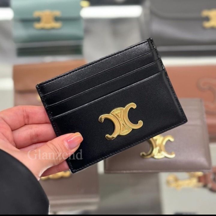 ギフトにも♪【CELINE】トリオンフ カーフスキン カードホルダー