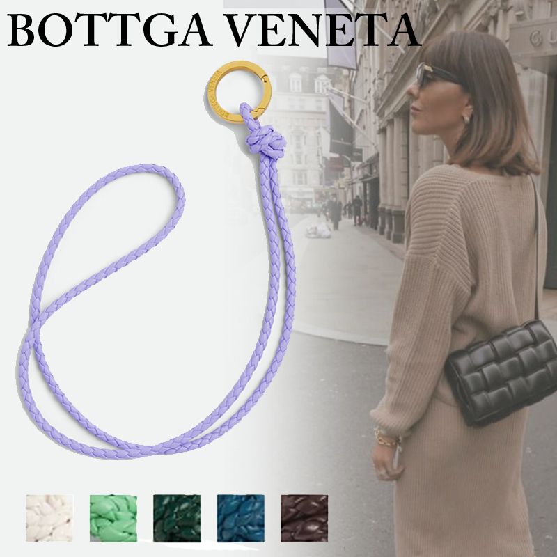 国内直営**BOTTEGA VENETA** イントレチャート ロングキーリング