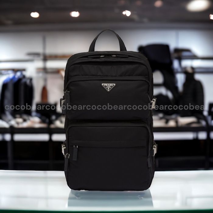 ☆PRADA☆プラダ Re-Nylon xサフィアーノレザー バックパック (PRADA