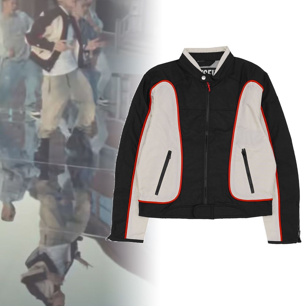 DIESEL】BTS グク着用 ナイロン バイカージャケット すぐ届く (DIESEL