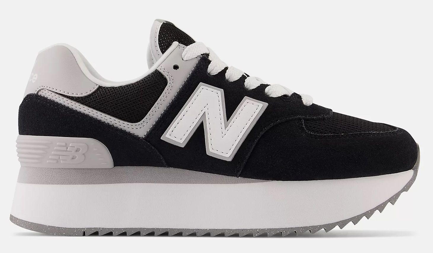 ☆国内在庫有☆New Balance 574 厚底スニーカー Black/rain (New