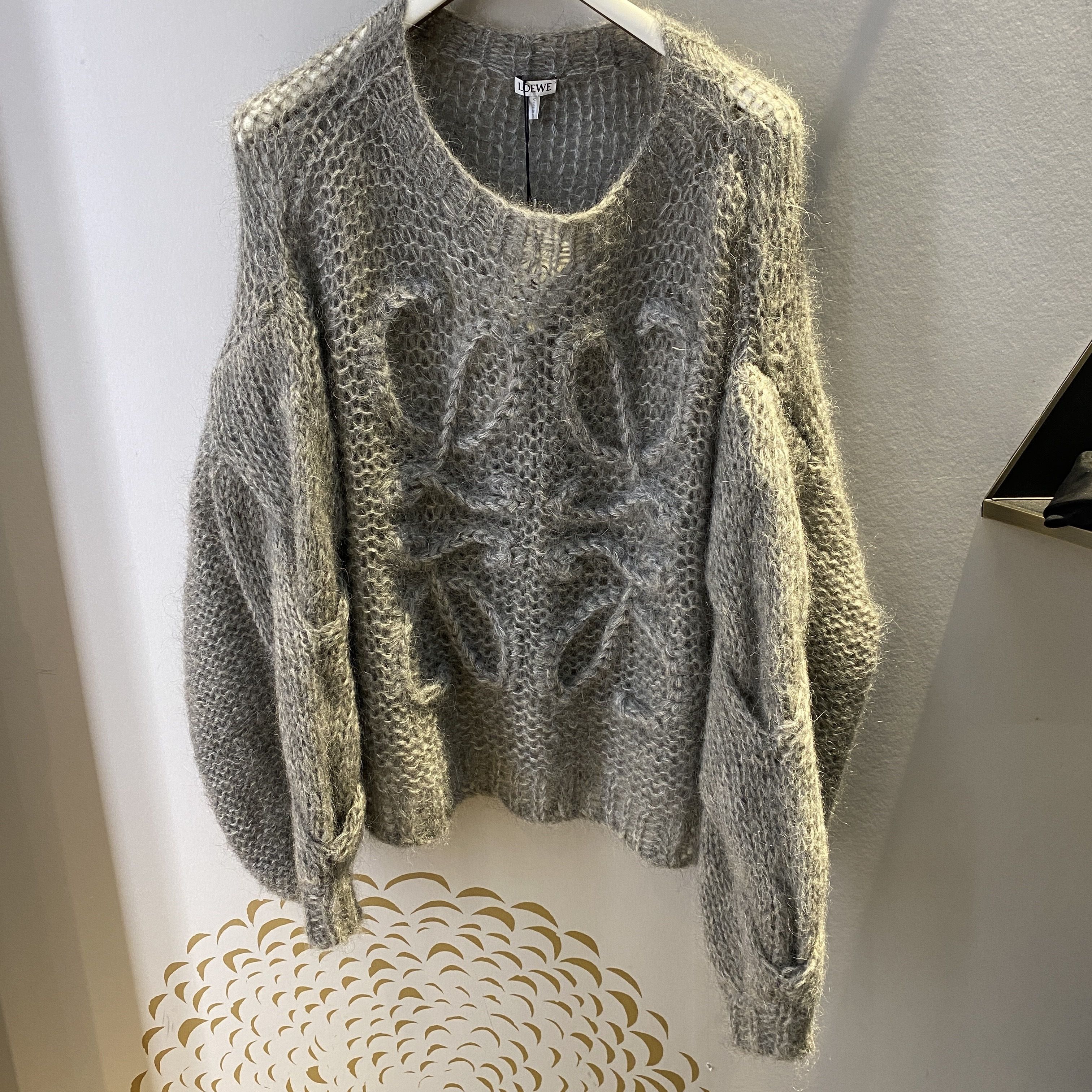 LOEWE☆アナグラムセーター（モヘア）グレー (LOEWE/ニット・セーター