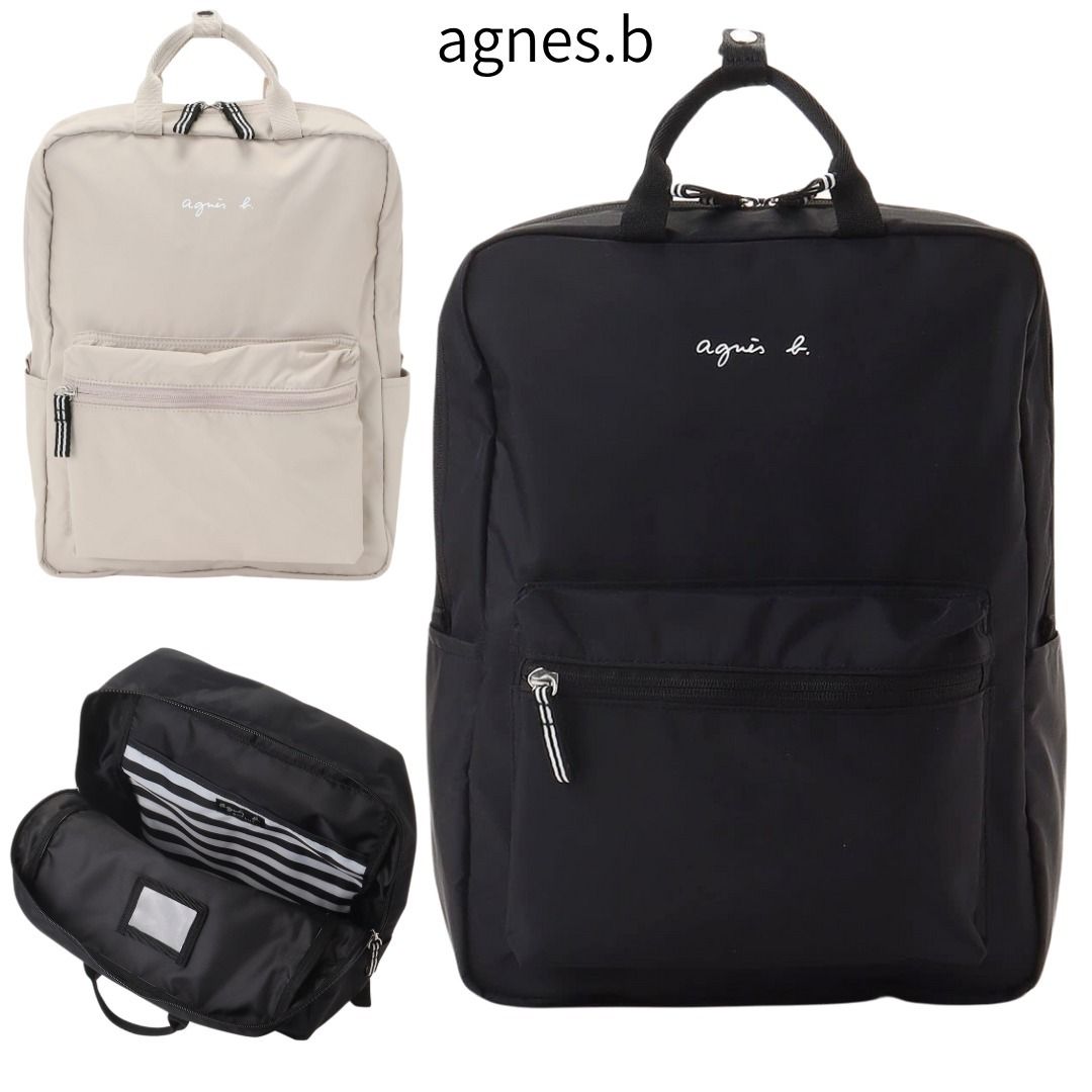 agnes.b ＞大人もOK キッズ ロゴリュックサック 2色展開 (Agnes b/子供