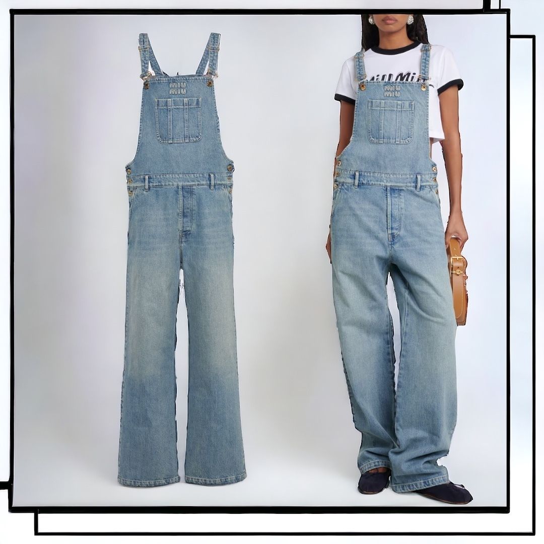 国内発】MIU MIU デニム オーバーオール サロペット (MiuMiu