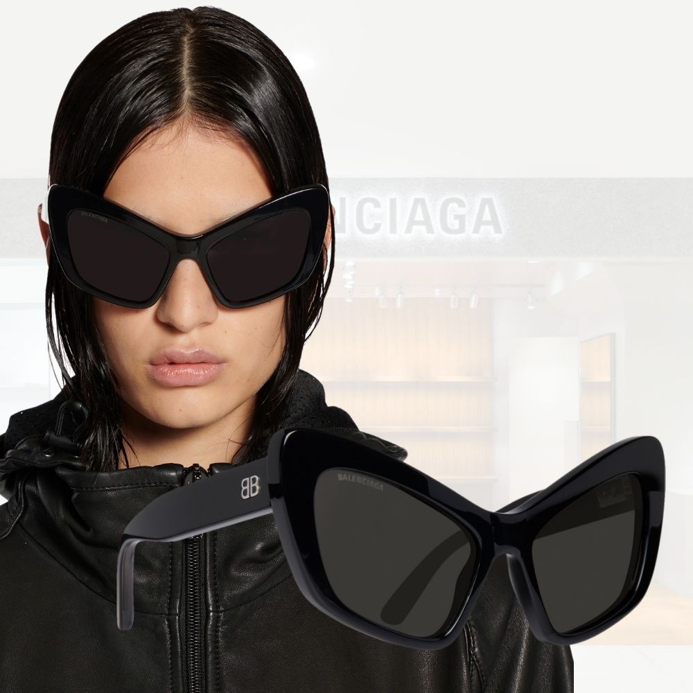 送料込み+BALENCIAGA+MONACO CAT サングラス (BALENCIAGA/サングラス