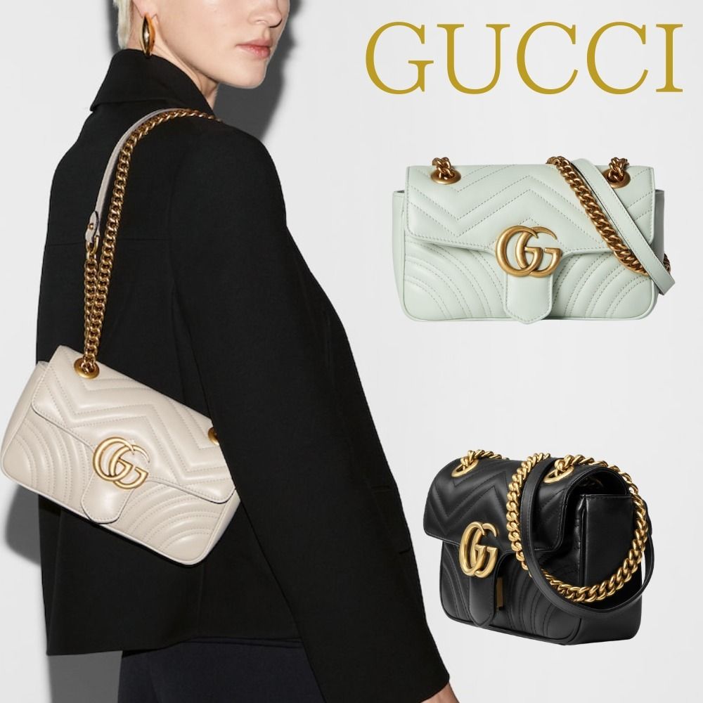 GUCCI】〔GGマーモント〕キルティング ミニバッグ (GUCCI/ショルダー