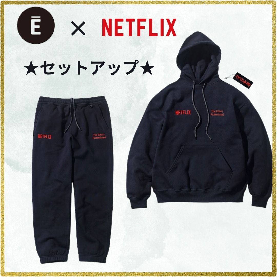 ☆セットアップ☆ENNOY × Netflix Hoodie + Pants Setup (パーカー