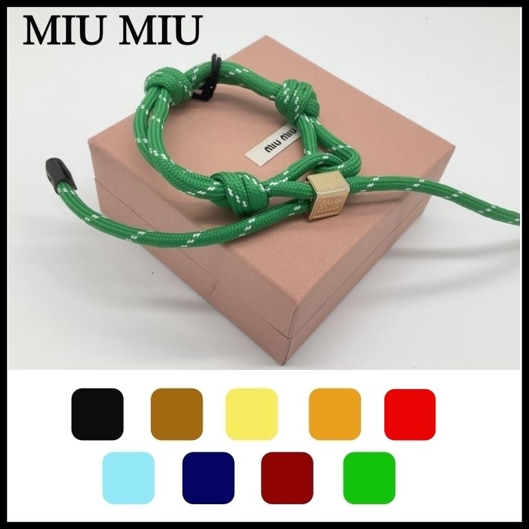 MiuMiu】ミュウミュウ コード＆ナイロン ブレスレット (MiuMiu