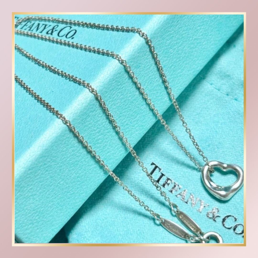 Tiffany&co.】オープン ハート ペンダント 11mm (Tiffany & Co