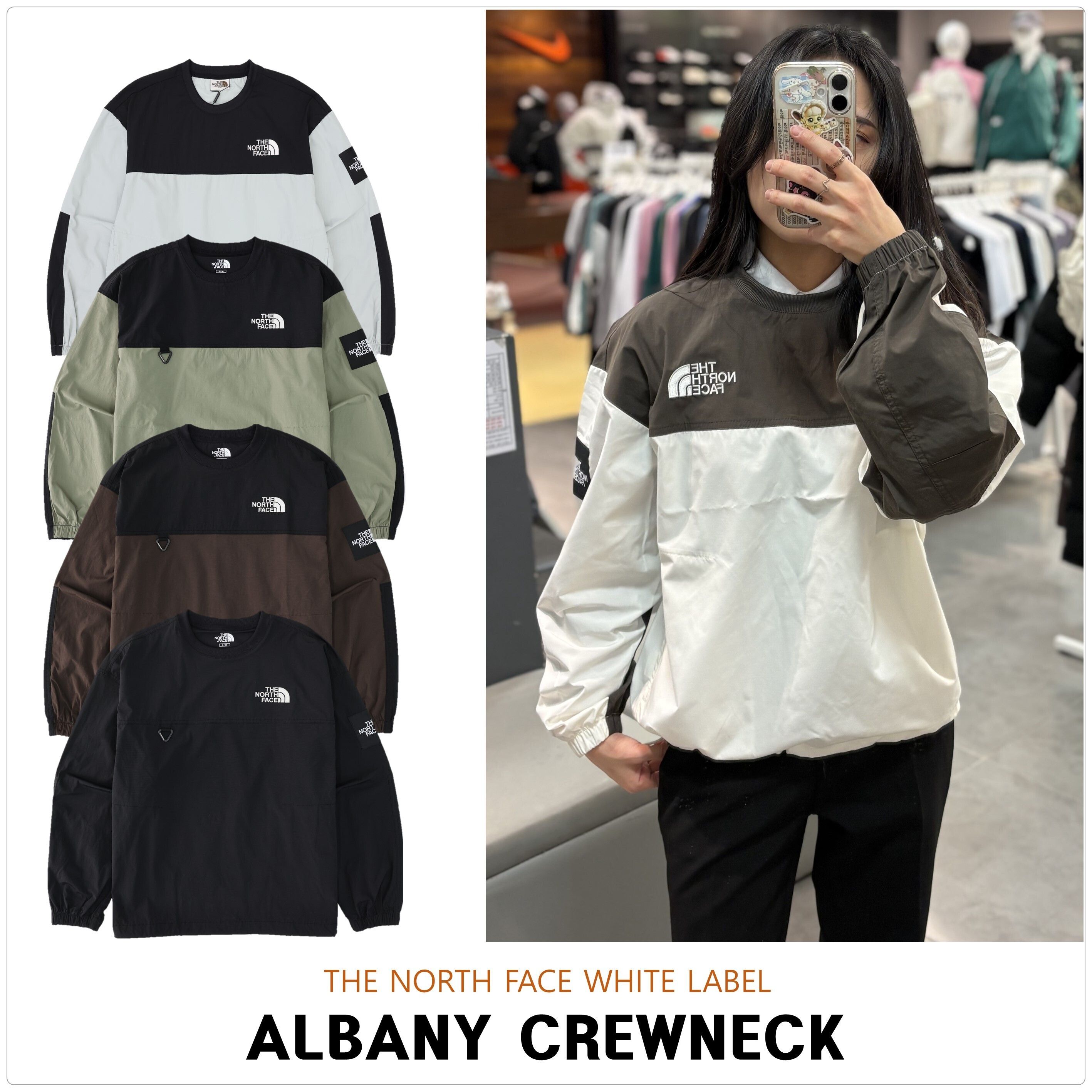 ノースフェイス]ALBANY クルーネック☆新作・24SS☆人気☆ (THE NORTH