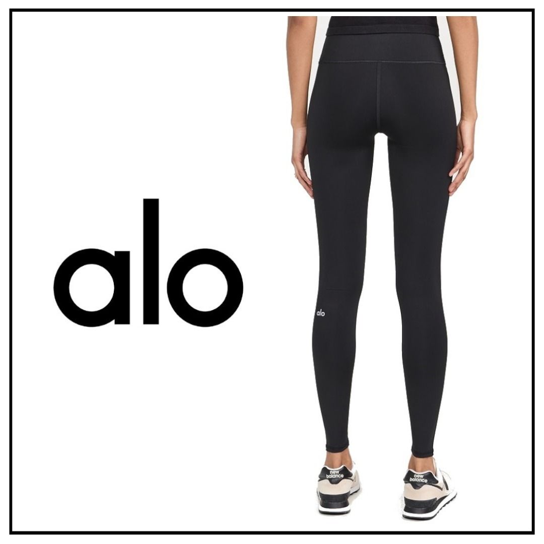 大人気【Alo Yoga】High Waist Airlift Leggings ロゴ レギンス (ALO