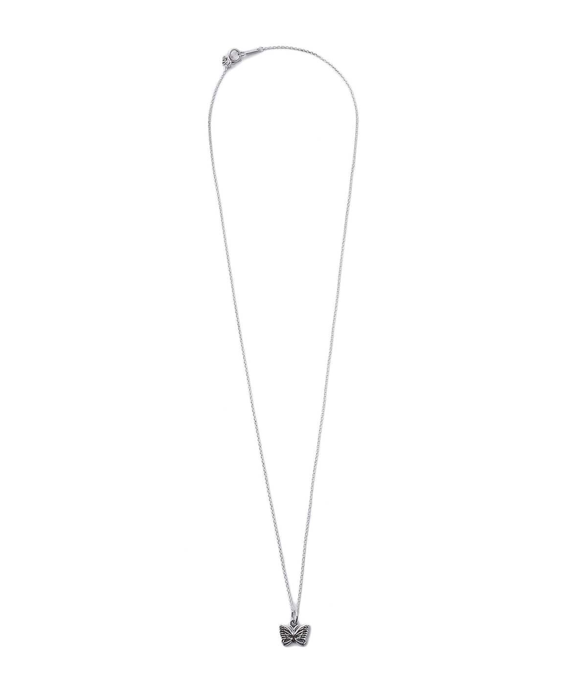 すぐ届く□Needles□パピヨン ネックレス シルバー ロゴ (Needles
