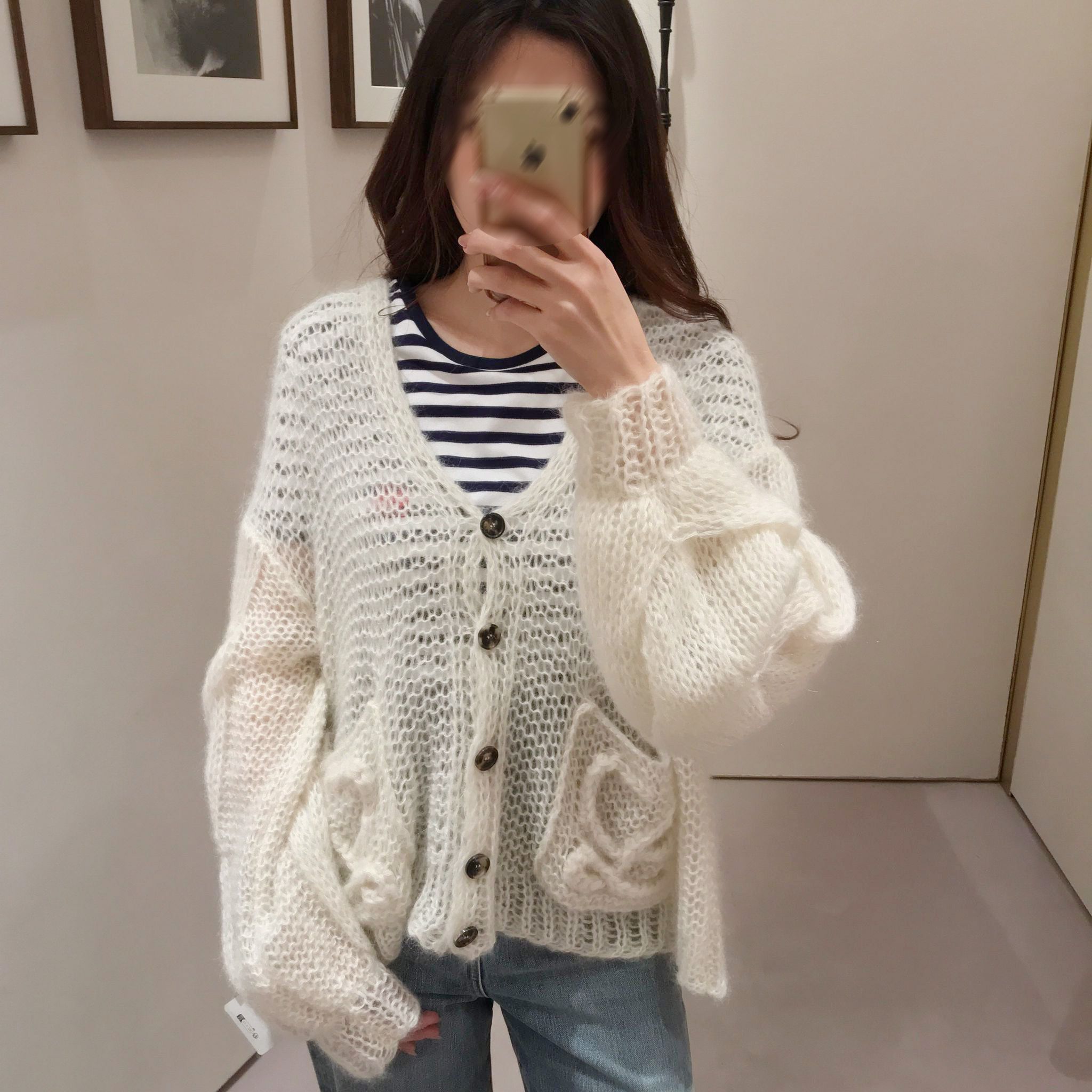 大人気♪】☆LOEWE☆アナグラム カーディガン（モヘア） (LOEWE