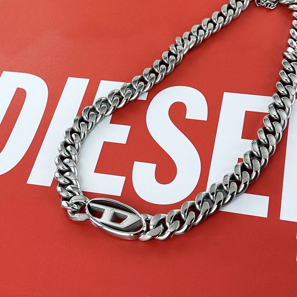 ディーゼル ネックレス メンズ ステンレス チェーンネックレス (DIESEL