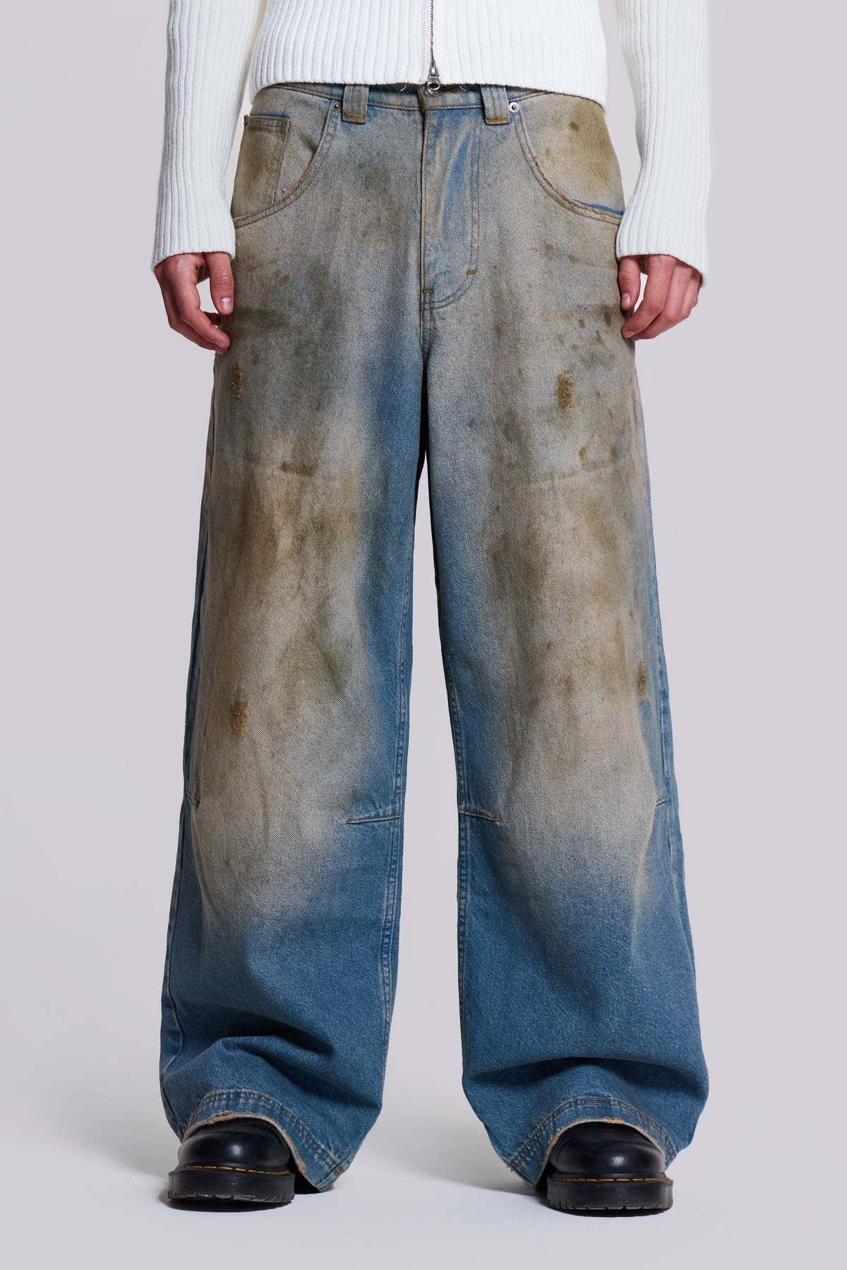 英国発◇JADED LONDON◇MUD WASH COLOSSUS JEANS (JADED LONDON/デニム