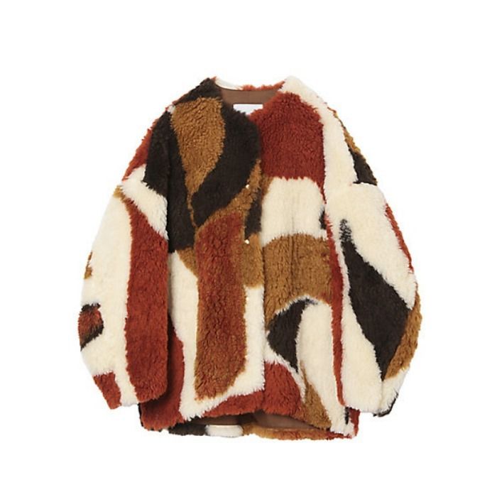 マメクロゴウチ】フラッフィーウール ショート丈 ジャケット (Mame