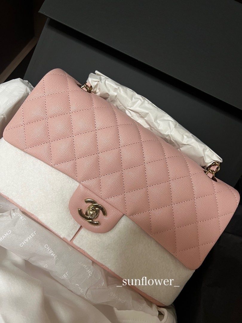 シャネル マトラッセ25cm キャビアスキン ピンク (CHANEL/ショルダー