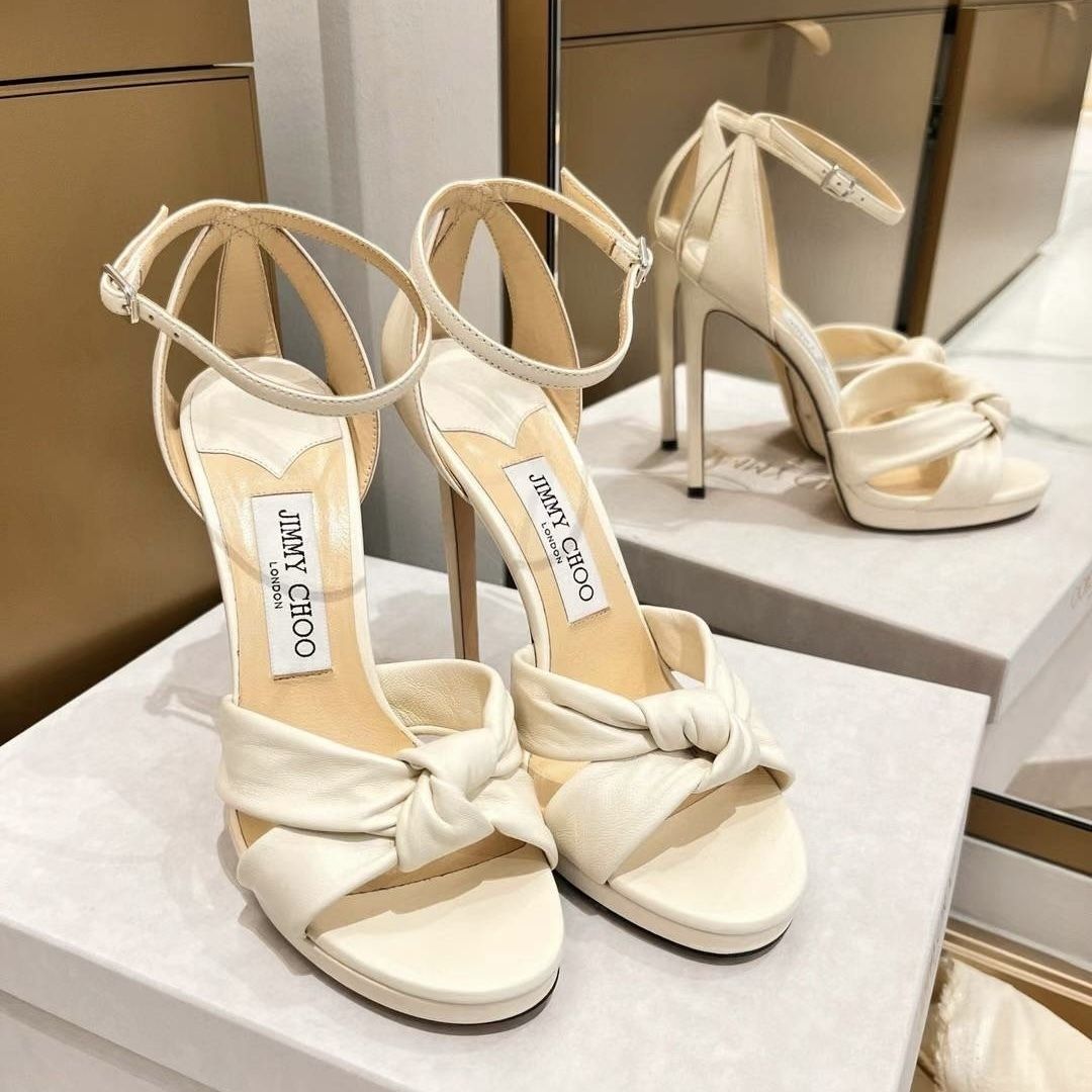 ジミーチュウ Rosie 12cm ヒール ストラップ サンダル (Jimmy Choo