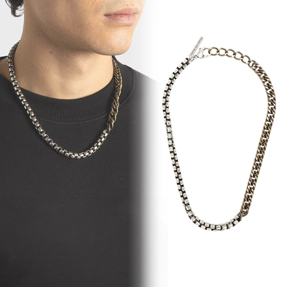 DRIES VAN NOTEN】チェーンネックレス Silver/Gold 送料関税込 (Dries