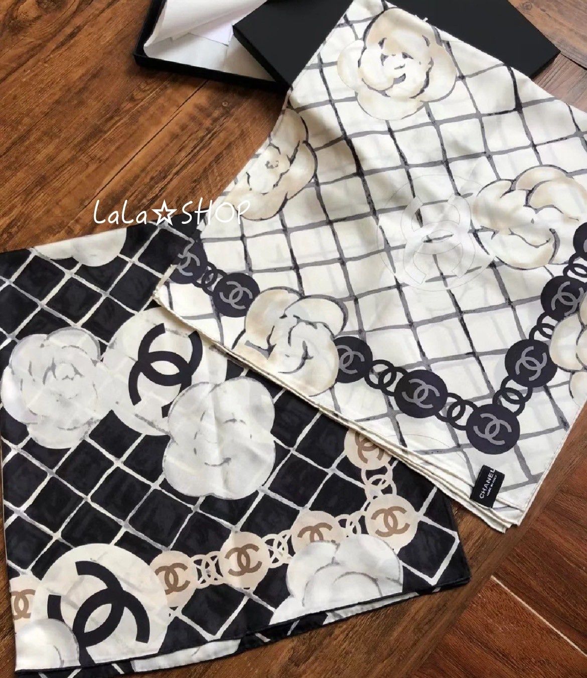 シンプルコーデも即華やか】シャネル スカーフ 90cm (CHANEL/スカーフ