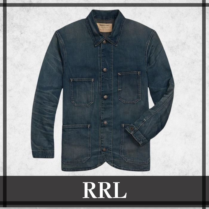 RRL】コットン リネン デニム エンジニア ジャケット (Ralph Lauren