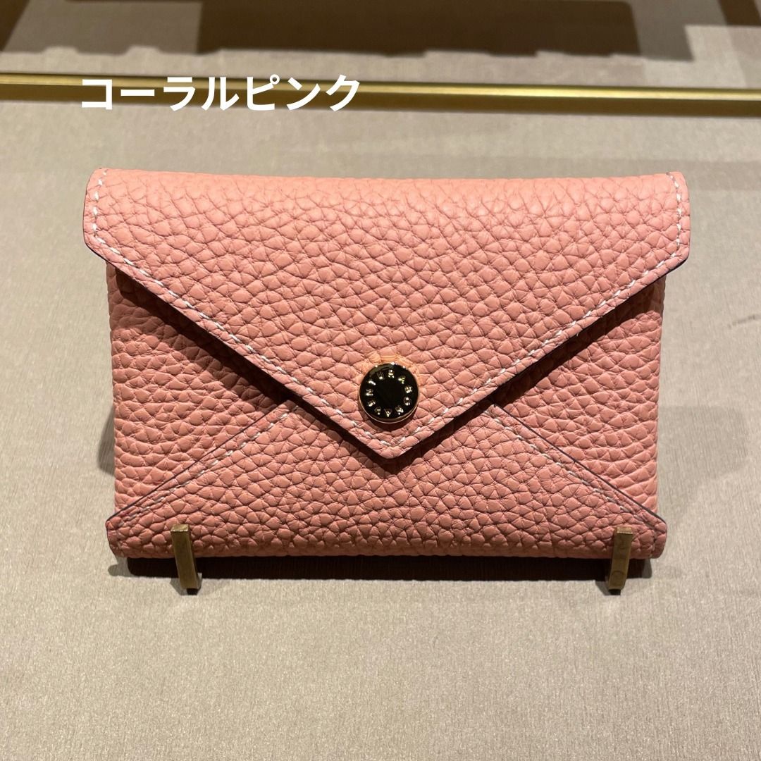 送料込 BONAVENTUR エンベロープ カードケース シュリンクレザー