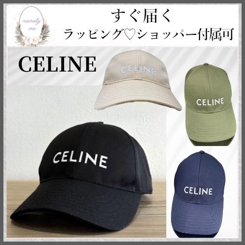 シンプルデザイン♪】セリーヌ キャップ帽 (CELINE/キャップ