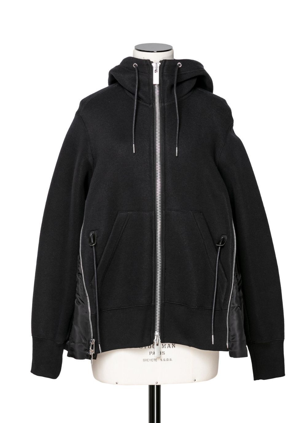 国内より1WEEK【sacai】Sponge Sweat x Nylon Twill Hoodie (sacai