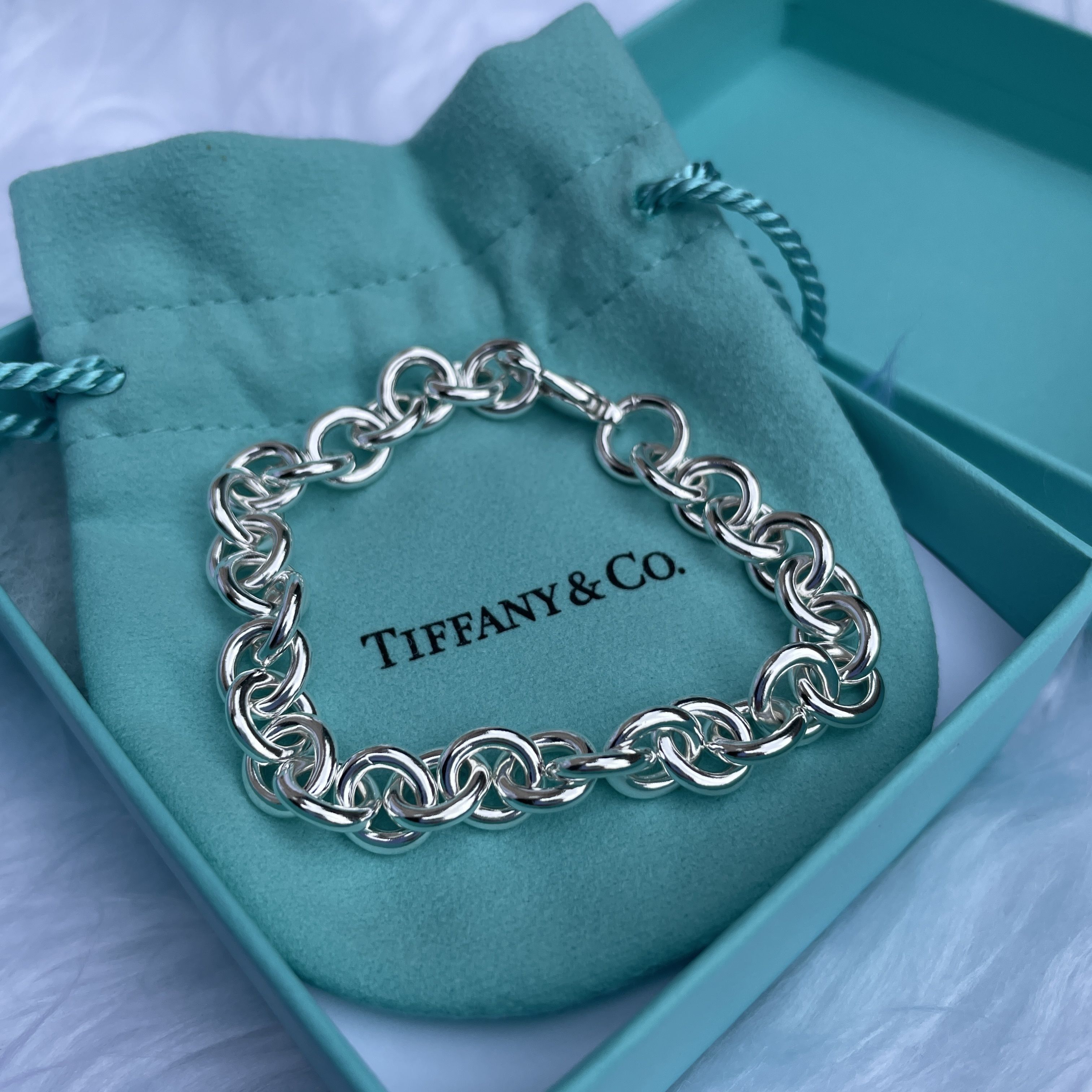 Tiffany】Round Link Bracelet ラウンド リンク ブレスレット (Tiffany