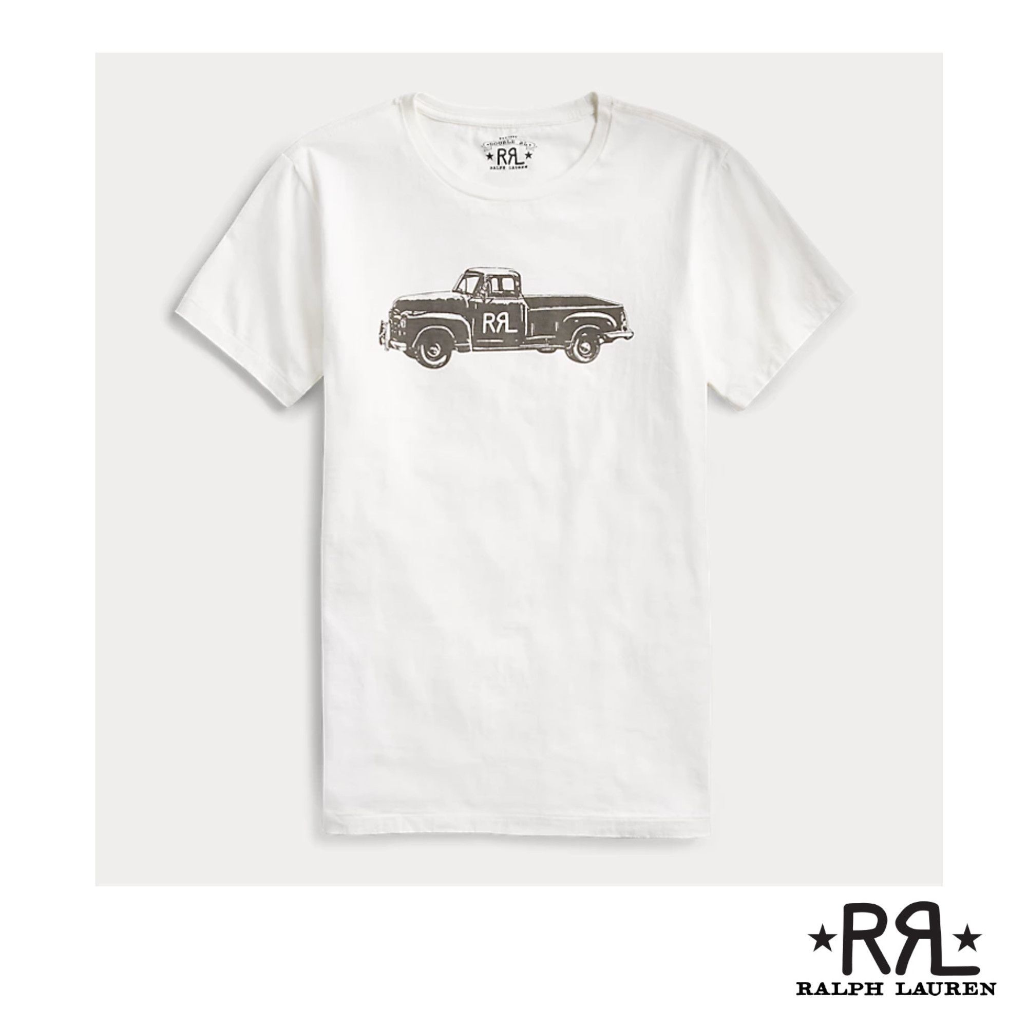 Ralph Lauren RRL] ダブルアールエル トラックプリント Tシャツ (RRL/T