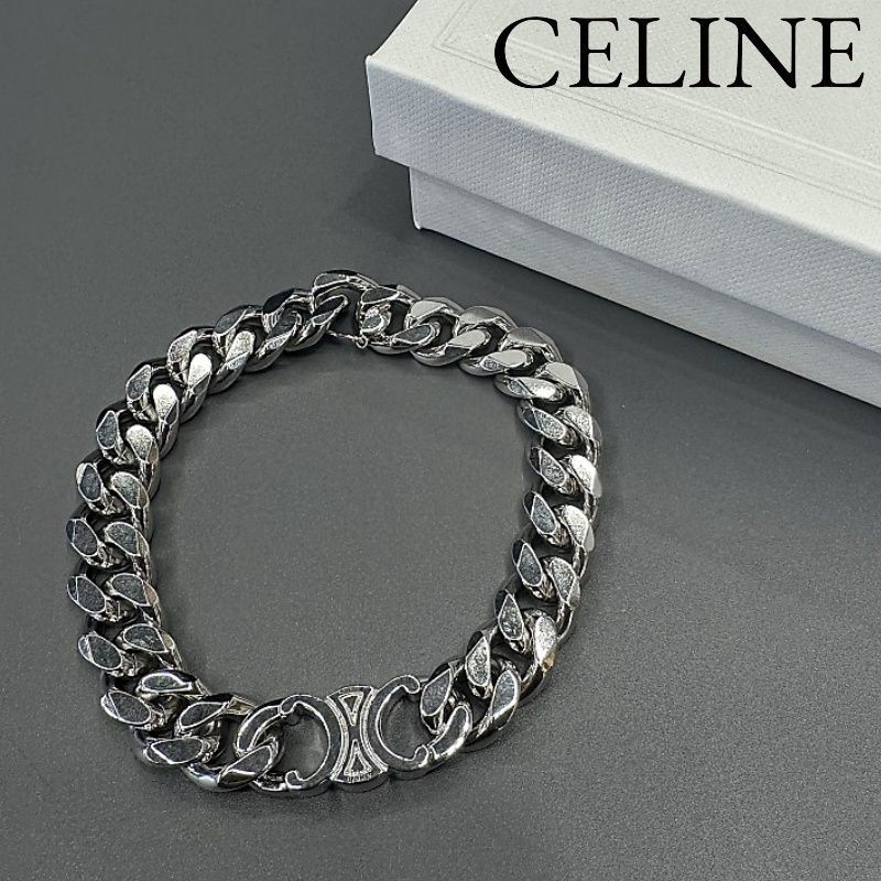 CELINE セリーヌ トリオンフ グルメット ブレスレット シルバー
