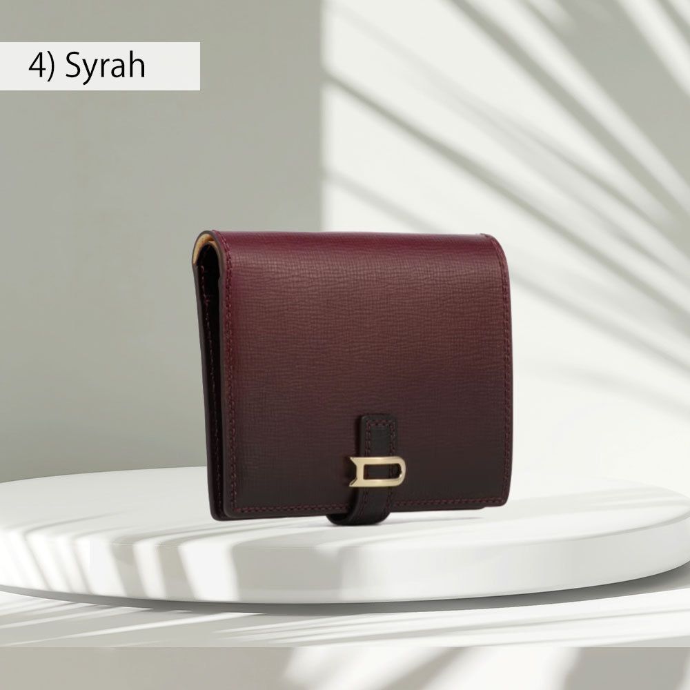 DELVAUX＊Leonce Compact Wallet レザー 二つ折り財布＊送料込