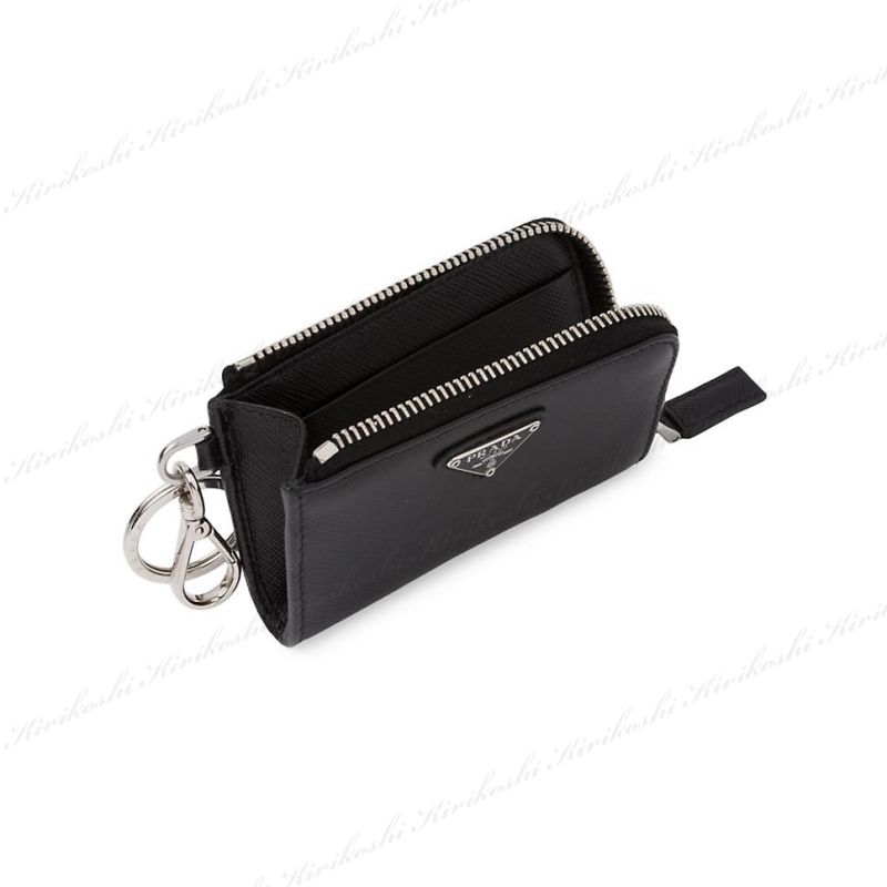 ◇PRADA 最新作◇サフィアーノレザー ミニポーチ キーホルダー