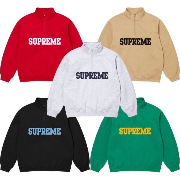 24AW Week8 Supreme Collegiate Half Zip Pullover (Supreme/トップス