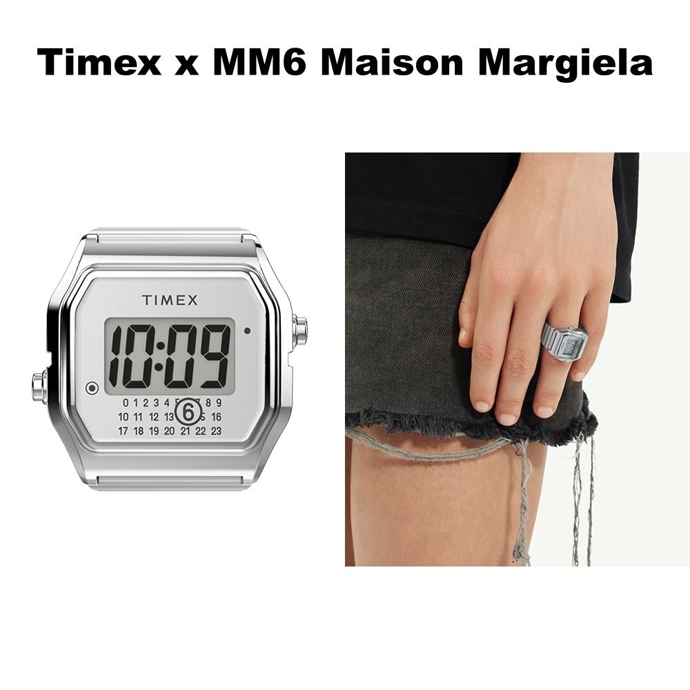 Timex x MM6 Maison Margiela】Ring Digital Watch Stainless (MM6