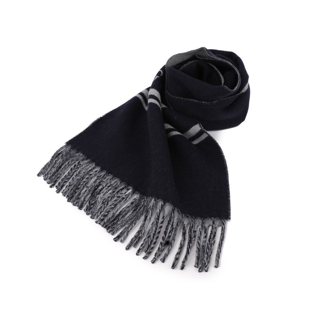 関税負担なし☆GUCCI グッチ ロゴ ウールカシミア スカーフ (GUCCI