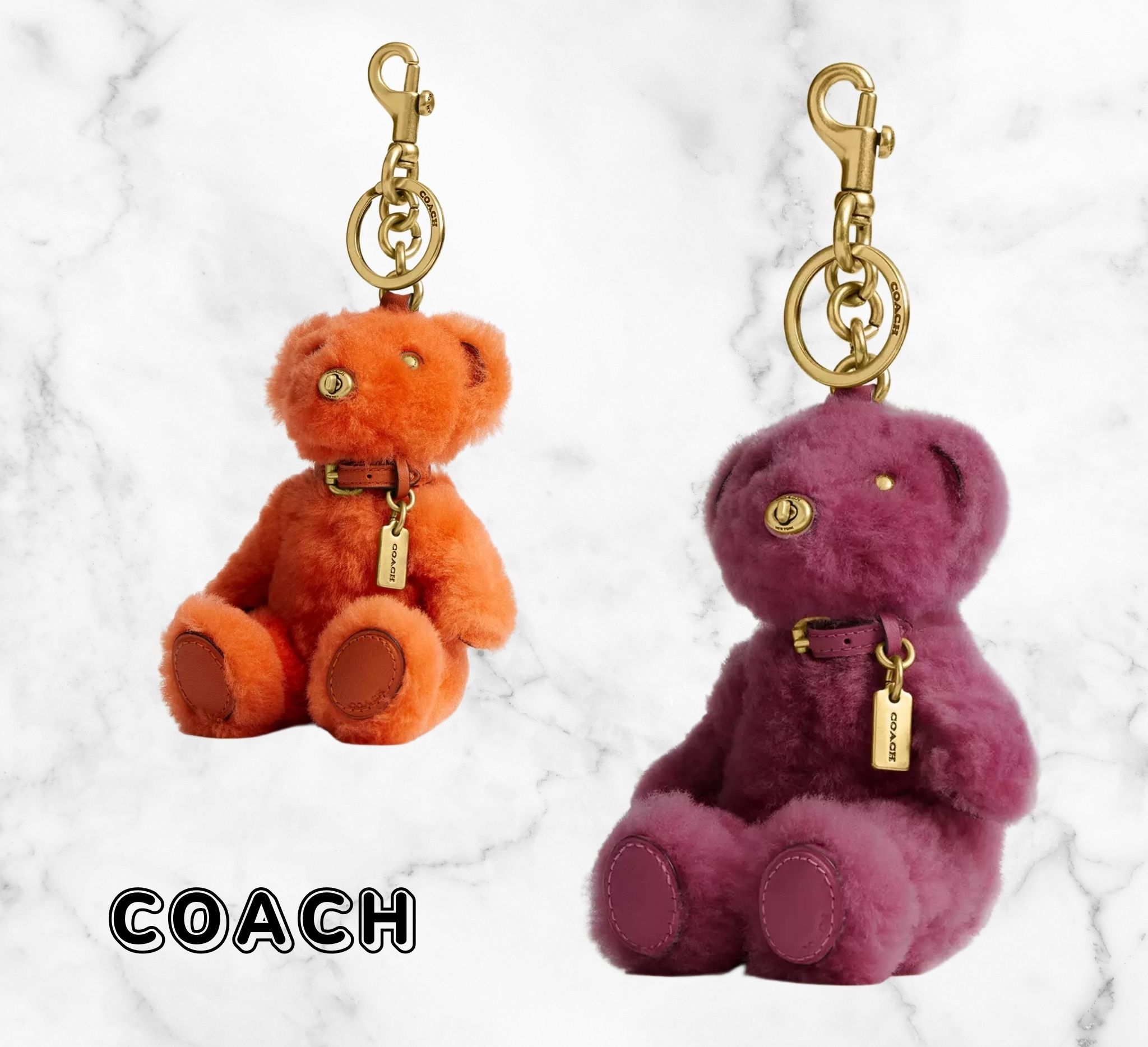 COACH☆ベア バッグ チャーム・シアリング (Coach/バッグチャーム