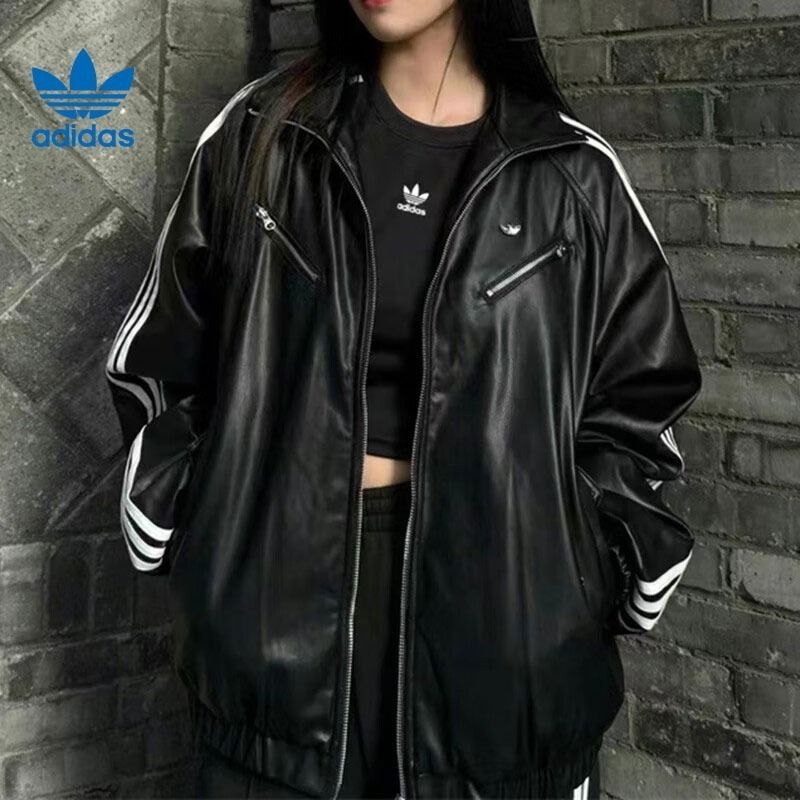 ☆adidas☆ PLCOATW SPORTS PUL JACKET レザージャケット (adidas