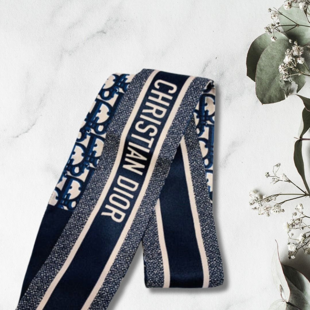 すぐ届く☆DIOR オブリーク ミッツァ スカーフ シルクツイル製 (Dior