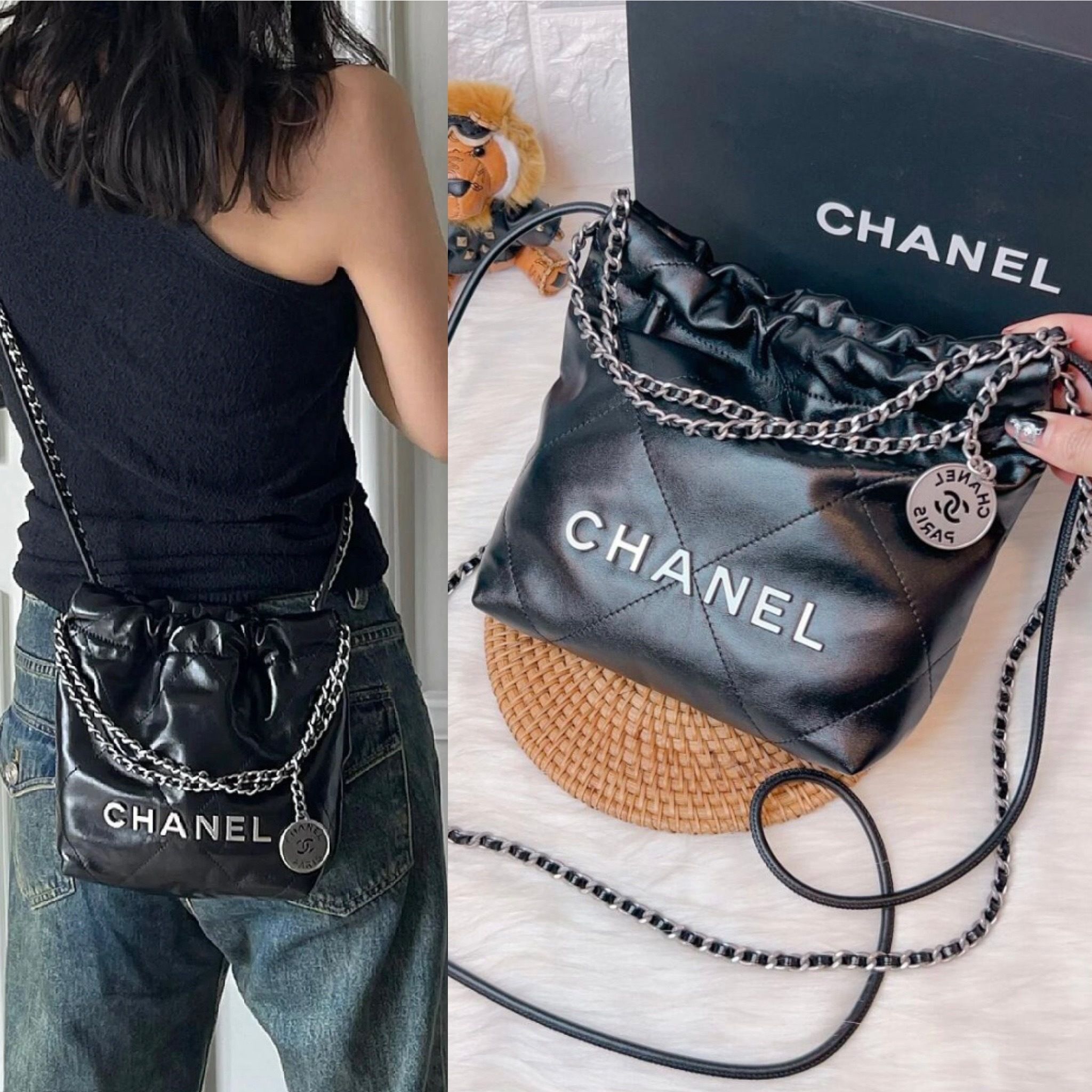 2WAYが嬉しい 小さいのに収納力抜群で優秀 CHANEL 22 ミニバック