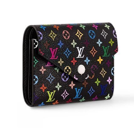 カラフルが可愛い♪】ルイヴィトン×村上隆 折りたたみ財布 (Louis