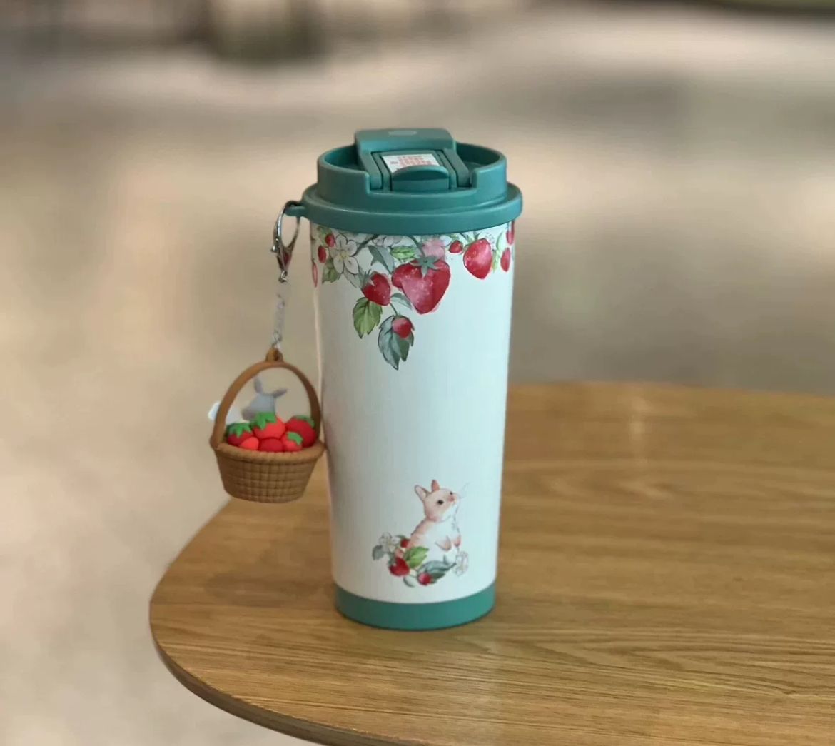 スターバックス うさぎ いちご ステンレスタンブラー 2 way (Starbucks