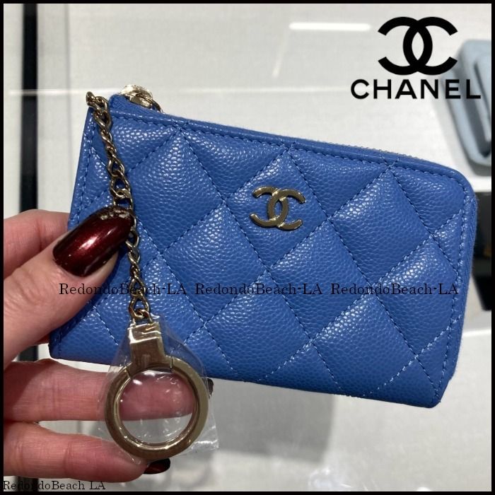 希少エレガントブルー】☆CHANEL☆キーケース☆キャビアスキン (CHANEL